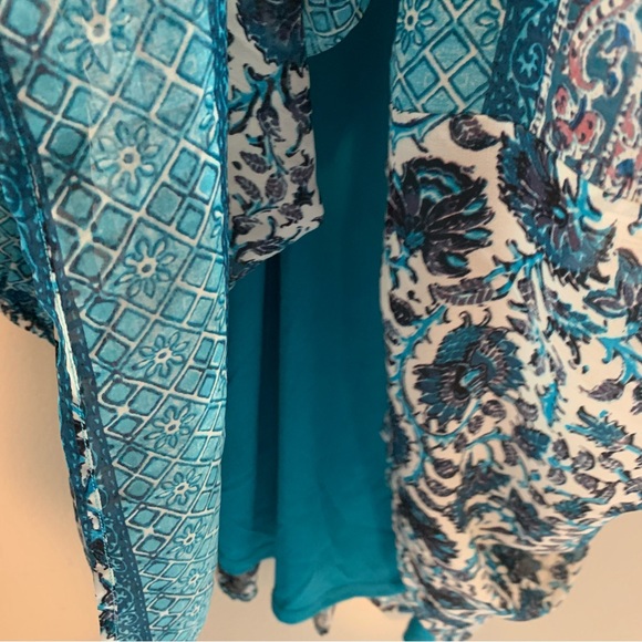 SMYM Sienna Swing Tunic Mini Dress in Blue Paisley - Picture 12 of 16